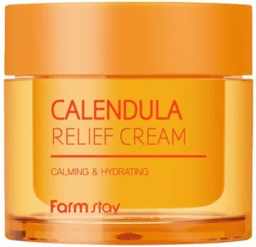 Farm Stay Calendula Relief Хидратиращ Крем за Лице Дневен с Хиалуронова Киселина 80мл