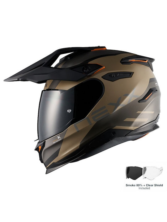 Nexx Y.Travl Quest Sand / Grey Motorcycle Helme...
