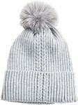 Verde Pom Pom Beanie Beanie Knitted in Gray color