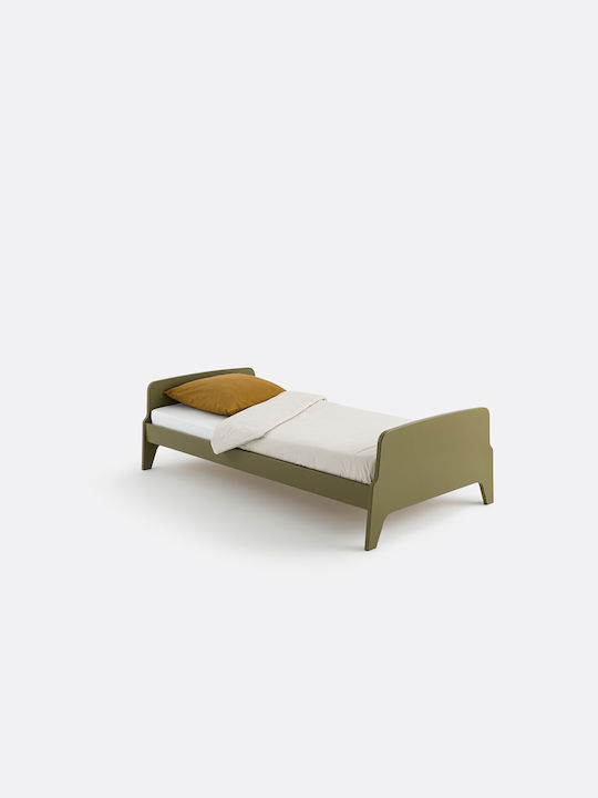 Adil Pat pentru Copii Clasic Single Verde pentr...