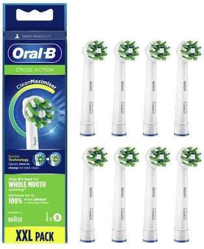 Oral-B CrossAction CleanMaximizer Rezerve Capete Periuță Dinti Electrică Pentru 8 Bucăți