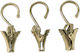 Cârlige pentru perdele cu cleme 10 buc Grace Gold 660364
