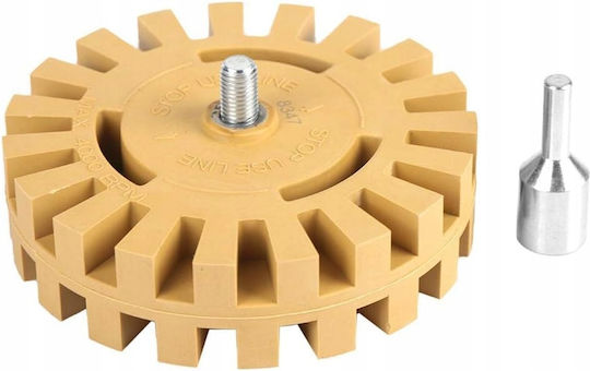 Rubber Disc Removing Glue From Rims Flower 100mm + Adapter Drill