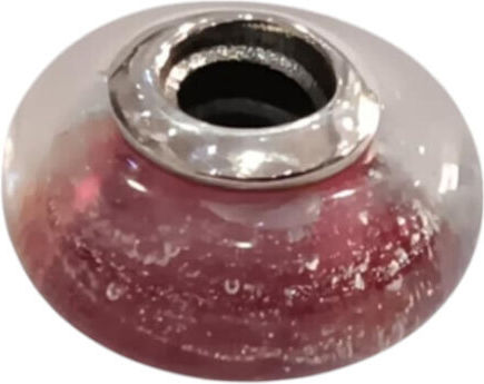 Kalliopisilver Silver 925 Symbol Charm Red White Murano Glass D173