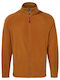 Men's Fleece Cardigan Potters Clay