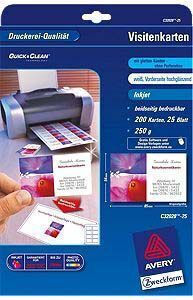 Avery Selbstklebende A4-Etiketten 85x54mm