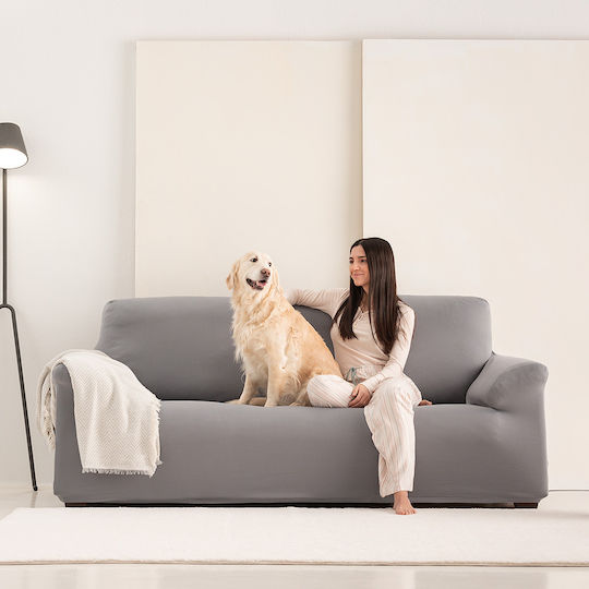 Aithrio Multistretch Anza Ελαστικό Κάλυμμα Διθέσιου Καναπέ C/10 Γκρι