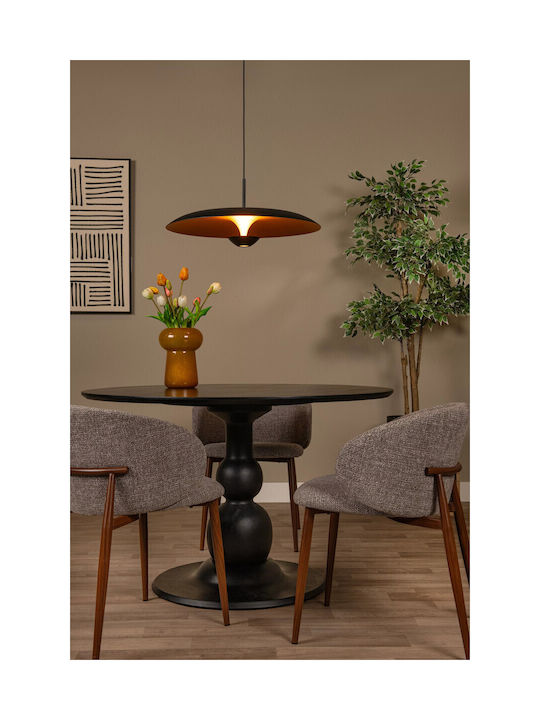 Lucide Lightning Kenneth Pendant Light Black 60x60cm