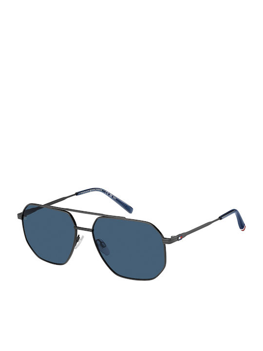 Tommy Hilfiger Herren Sonnenbrille mit Gray Met...