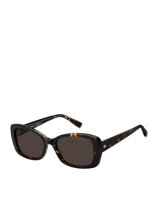 Tommy Hilfiger Feminini Ochelari de soare cu Maro Tortoise Cadru și Maro Lentilă TH2225/S 086/70