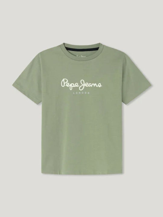 Pepe Jeans Детска тениска Зелен New Art