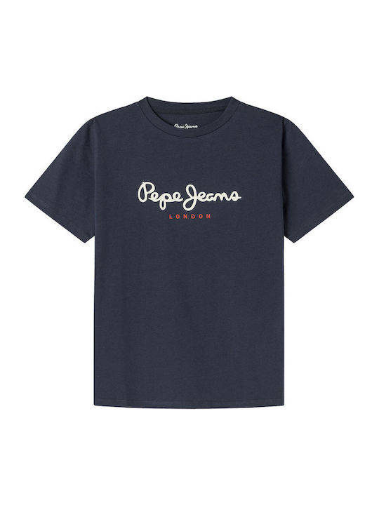Pepe Jeans Детска тениска Син New Art
