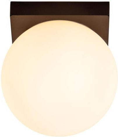 Lucide Lightning Tassa Ceiling Mount Light Bathroom Black with Integrated LED