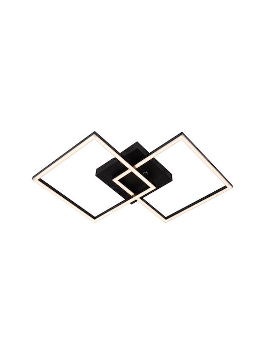 Lucide Lightning Arianne Ceiling Mount Light Black with Integrated LED