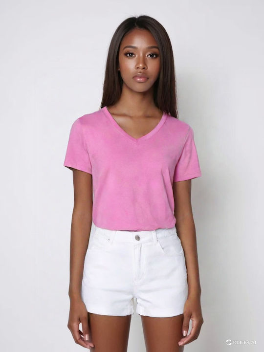 Only Women's T-shirt Pink