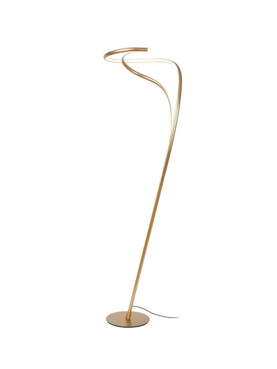 Lucide Lightning Sardana LED Floor Lamp H180xW44cm. with Warm White Light Gold