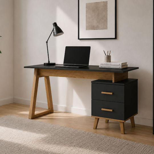 Schreibtisch Pluton 138x60x77cm Grau
