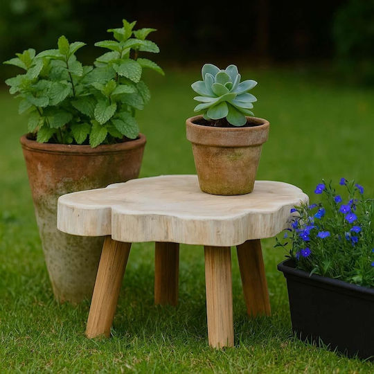 Масичка от тиково дърво Nextdeco H25xW48xD45cm