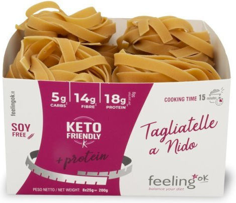Paste Tagliatelle Proteină Low Carb Feelingok 200g