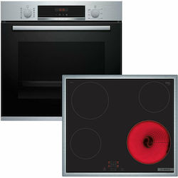 Bosch Άνω Πάγκου με Κεραμικές Εστίες Inox HBA534ES4 + PKE645BA2E HBA534ES4 Bosch Άνω Πάγκου με Κεραμικές Εστίες Inox HBA534ES4 + PKE645BA2E HBA534ES4