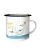 Enamel Mug Greek Me Up 360ml Seagull Tct11305