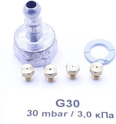 Propan Butane Gas Nozzle Set G30/g30 Gorenje 910031 Propan Butane Gas Nozzle Set G30/g30 Gorenje 910031