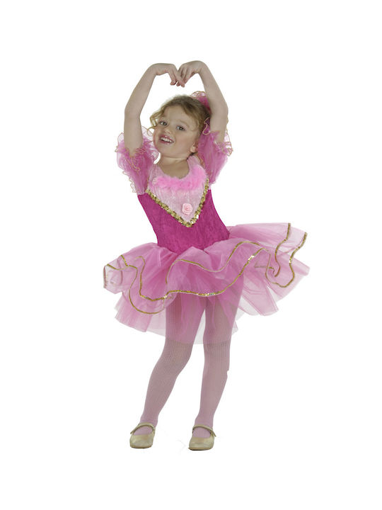 Kids Carnival Costume Ballerina fuchsia