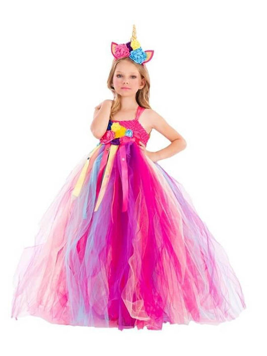 Kinder Karnevalskostüm Karneval Pinky Einhorn Kinder Mädchen