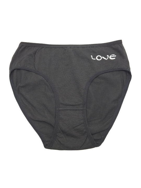 Talie înaltă Femeie Slip Black