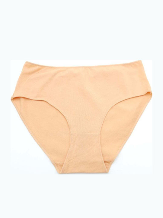 Topaki Hochtailliert Damen Slip Peaches