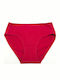 Hochtailliert Damen Slip Burgundy