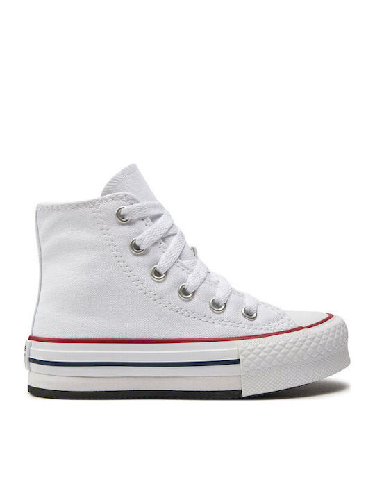 Chuck Taylor Kinder Sneakers Hoch Weiß