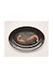 Platou Decorativ Rotundă Ceramică Neagră 1buc 23x23buc