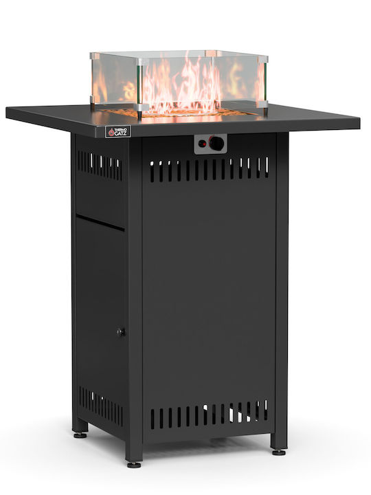 Thermogatz Tg Stand Τζάκι Εξωτερικού Χώρου Μεταλλικό Μαύρο