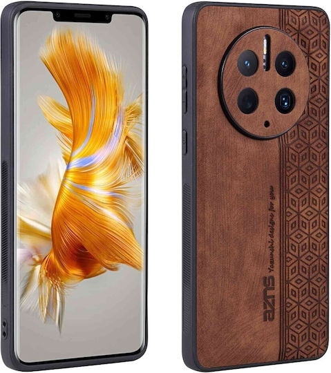 Imprinted Series Back Cover Δερματίνης / Σιλικόνης Καφέ (Huawei Mate 50 Pro)