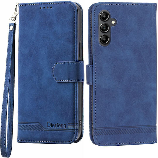 Dierfeng Book Δερματίνης / Σιλικόνης Μπλε (Galaxy A14)
