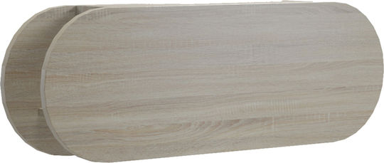 HomeMarkt Κρεμάστρα Τοίχου Stor Ξύλινη 6 Θέσεων Γκρι 84x12x28.6cm