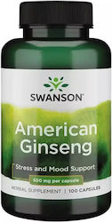 Swanson American Ginseng 550mg 100 caps