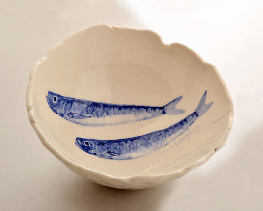 Bol Decorativ Ceramică Albastru 18x18cm 1buc