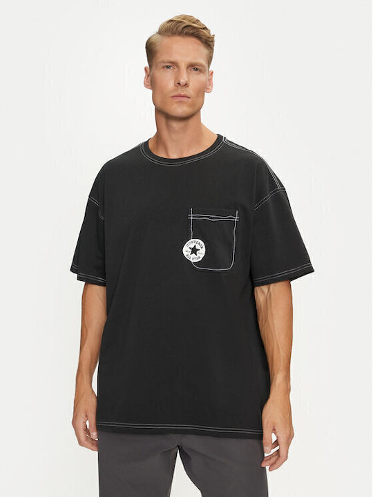 Converse T-shirt Μαυρο