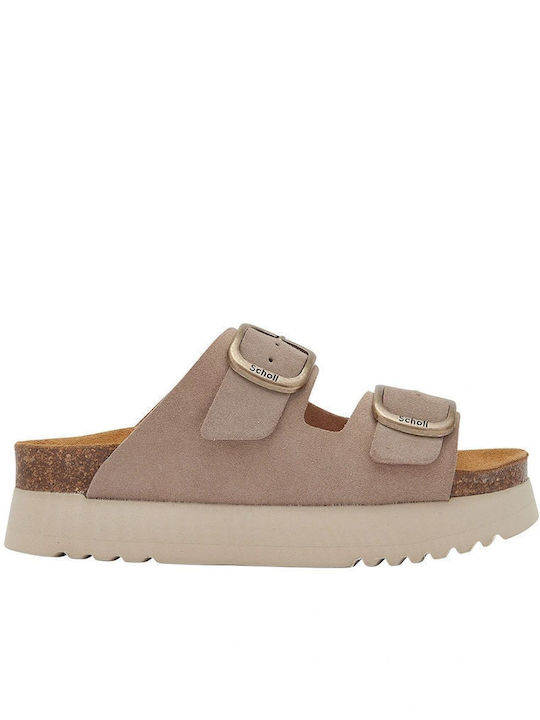 Scholl Lucie Women's Flat Sandals Beige