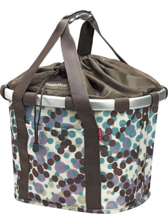 Καλαθι Εμπροσθιο Klickfix Bikebasket Raster Dots Mok