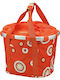 Coș Frontal Klickfix Bikebasket Bubbles Portocaliu