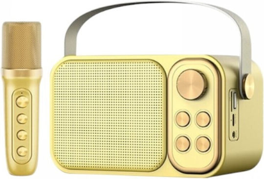 Karaoke Speaker with Wireless Microphone YS-103 887288_go Gold
