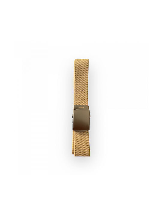 Men's Webbing Belt Belt Beige