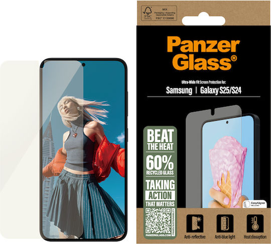 PanzerGlass All-in-one Защитно фолио за Samsung Galaxy S 24 S 25 Ultra Wide Fit