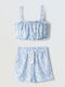 Kinder-Set mit Shorts Sommer 2Stück Sky Blue