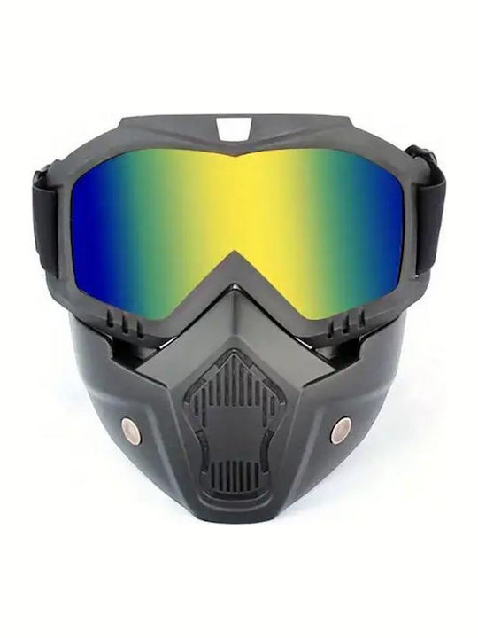 Ski- & Snowboardbrille Erwachsene Bunt mit Linse in Mehrfarbig Farbe