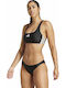 3-Stripes Αθλητικό Set Bikini Μαύρο
