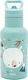 Sassi Junior Stainless Steel Kids Water Bottle Unicorns with Straw Grey 350ml